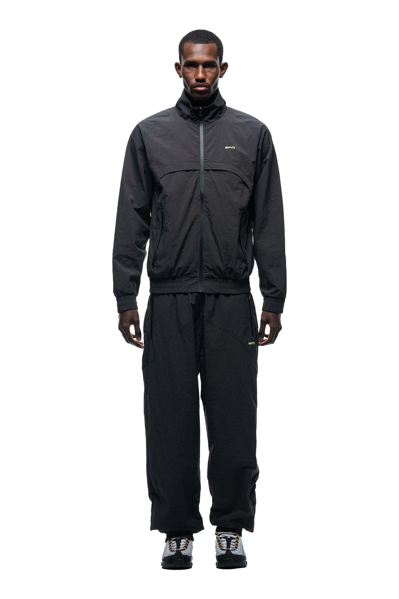 CRINKLE TRACK JACKET IRON GREY
