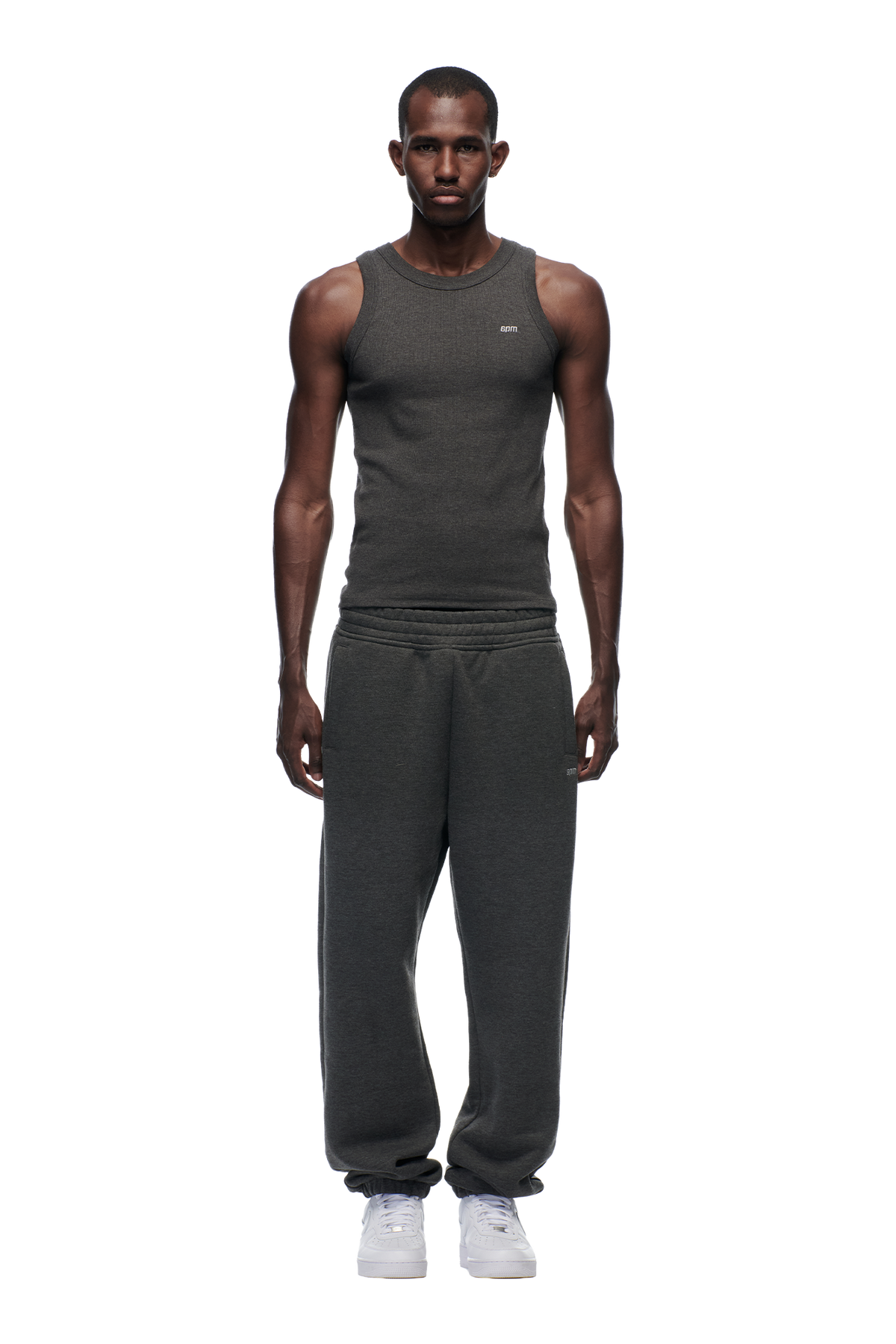 CUFF JOGGER DARK GREY MELANGE