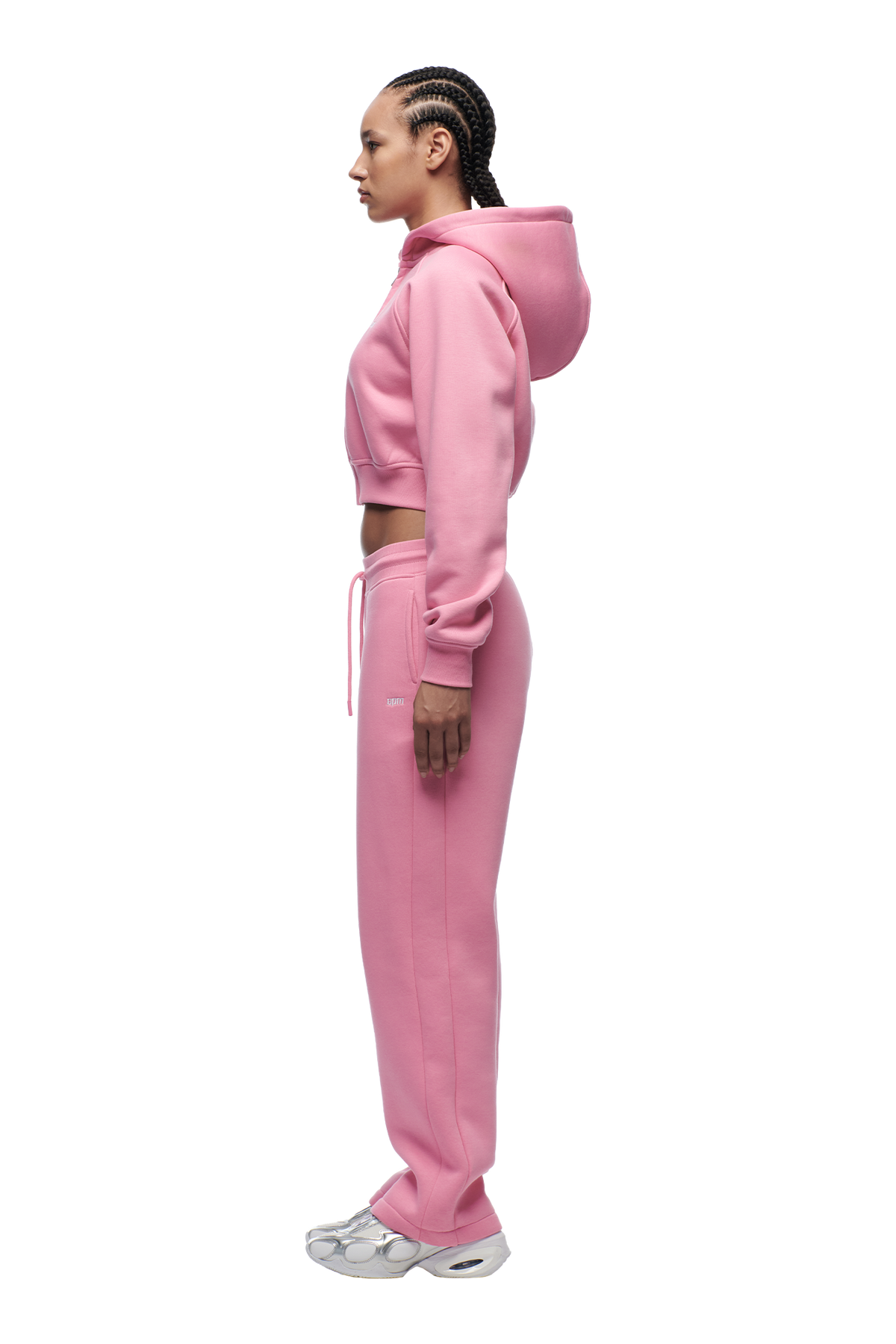WMNS CROPPED ZIP HOODIE BUBBLEGLOW
