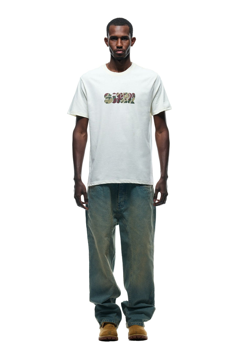 GRAFITTY CAMO T-SHIRT MARSHMALLOW