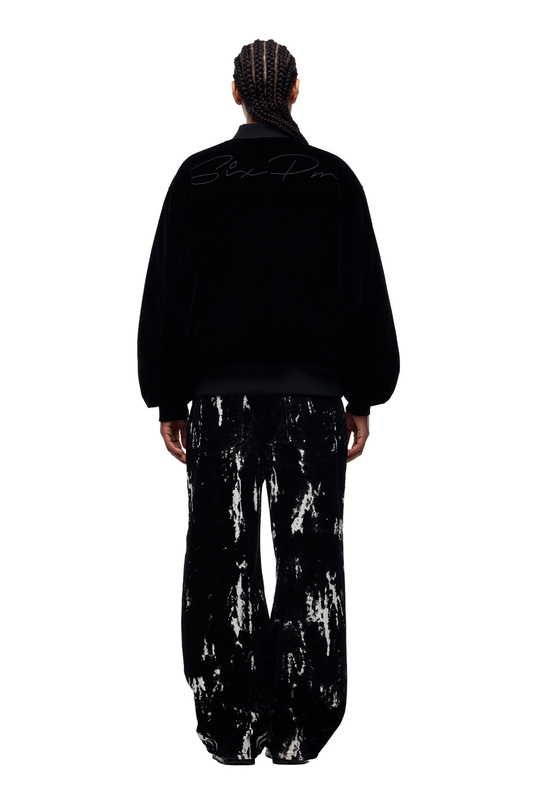 VELVET BOMBER BLACK