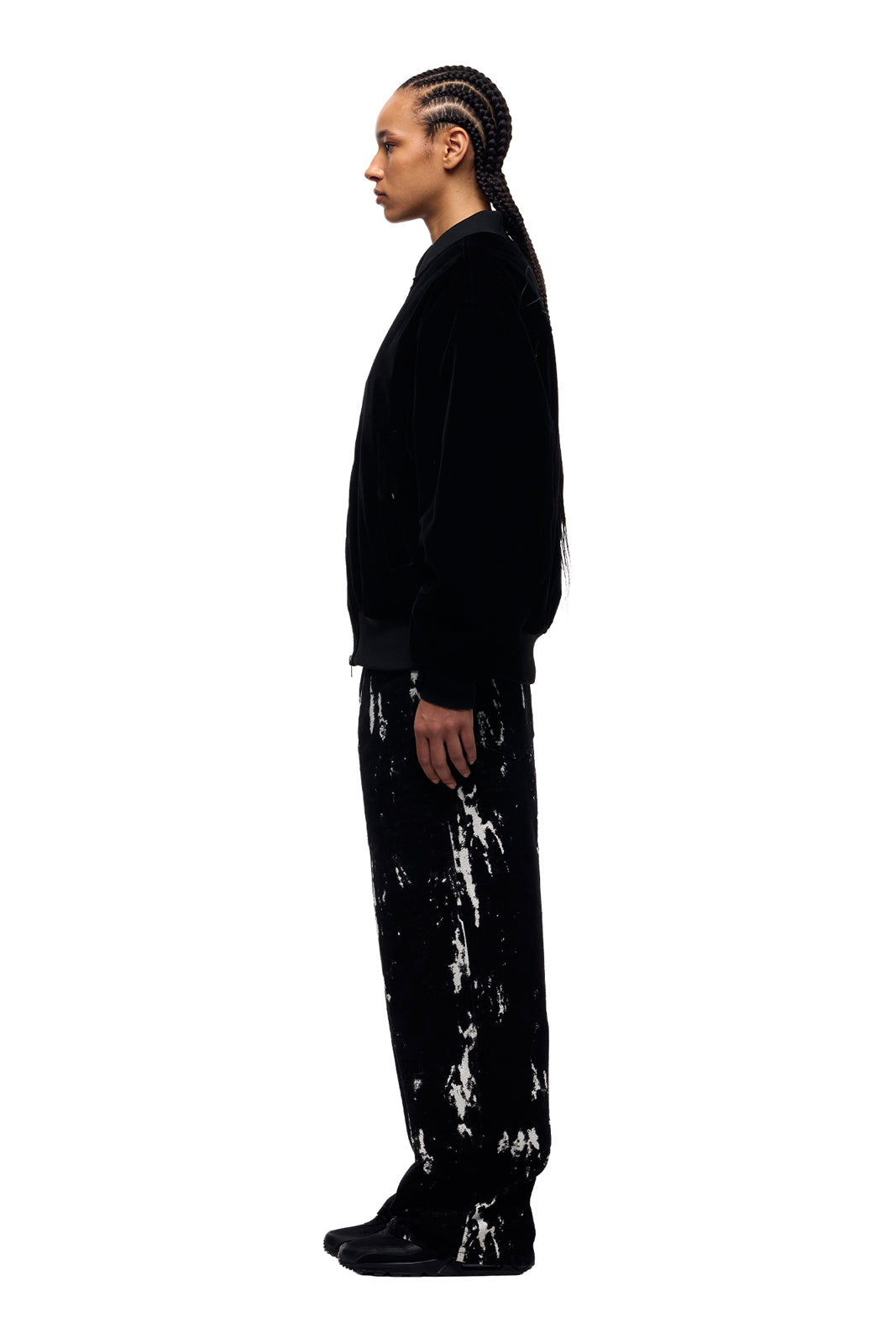 VELVET BOMBER BLACK