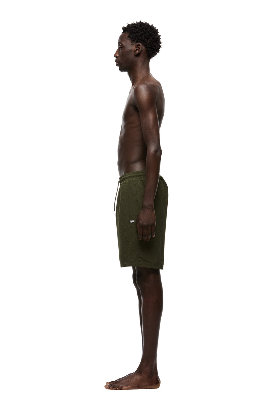 SEERSUCKER SWIM SHORTS FOREST NIGHT