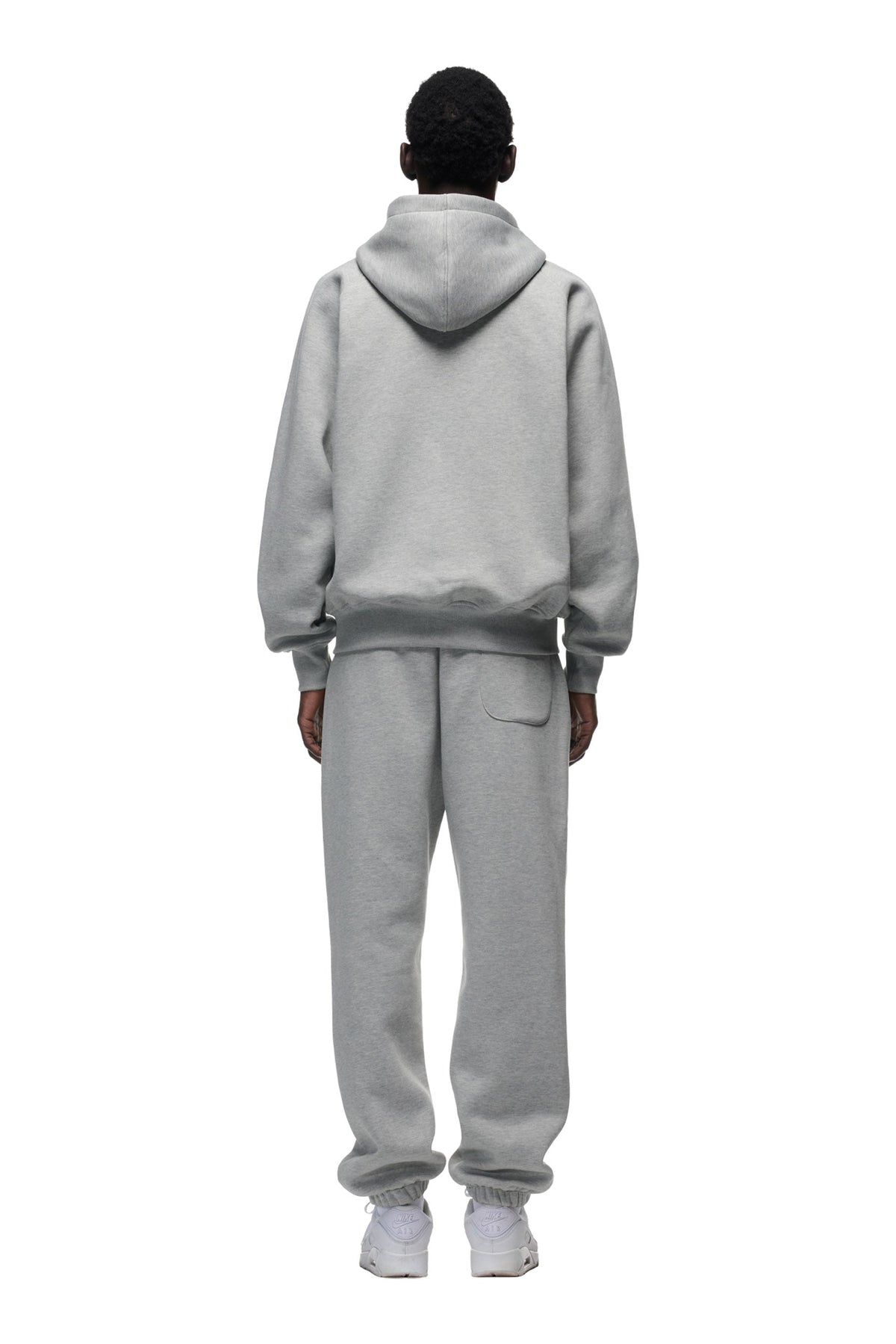 ZIP HOODIE GREY MELANGE
