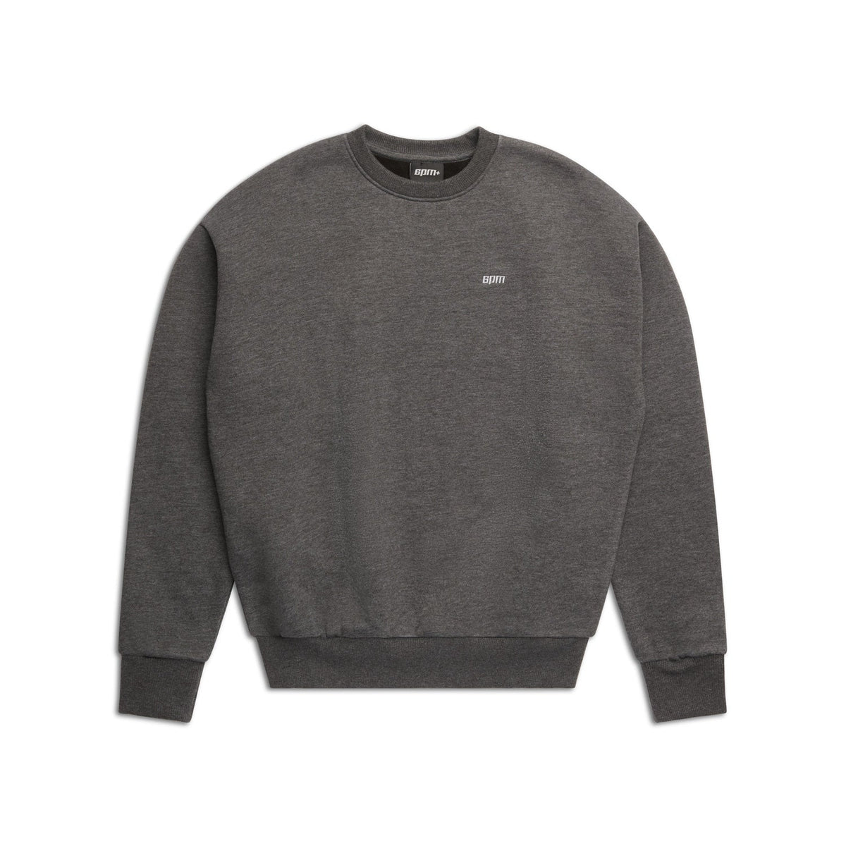 CREWNECK DARK GREY MELANGE