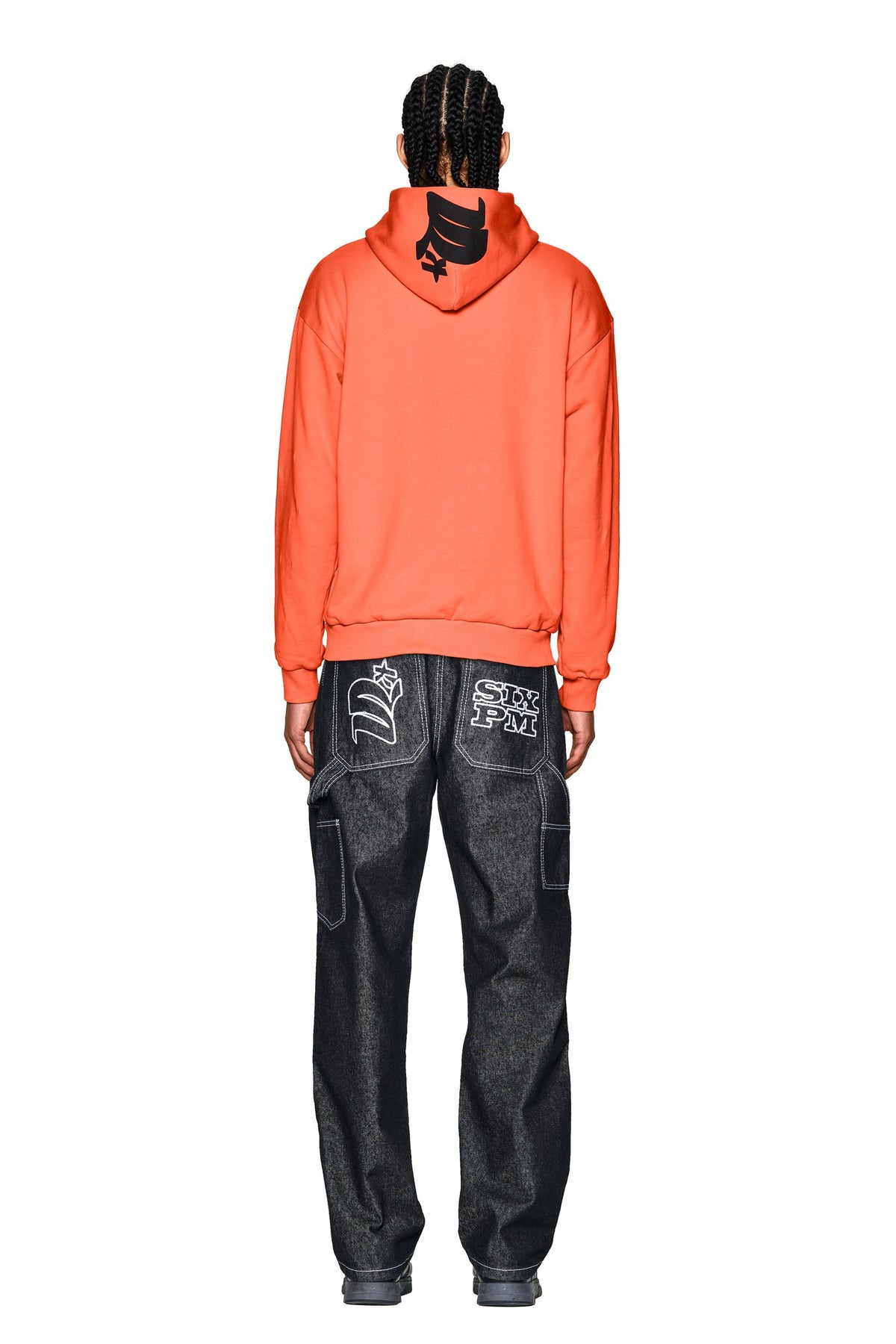LOGO ZIP HOODIE ORANGE