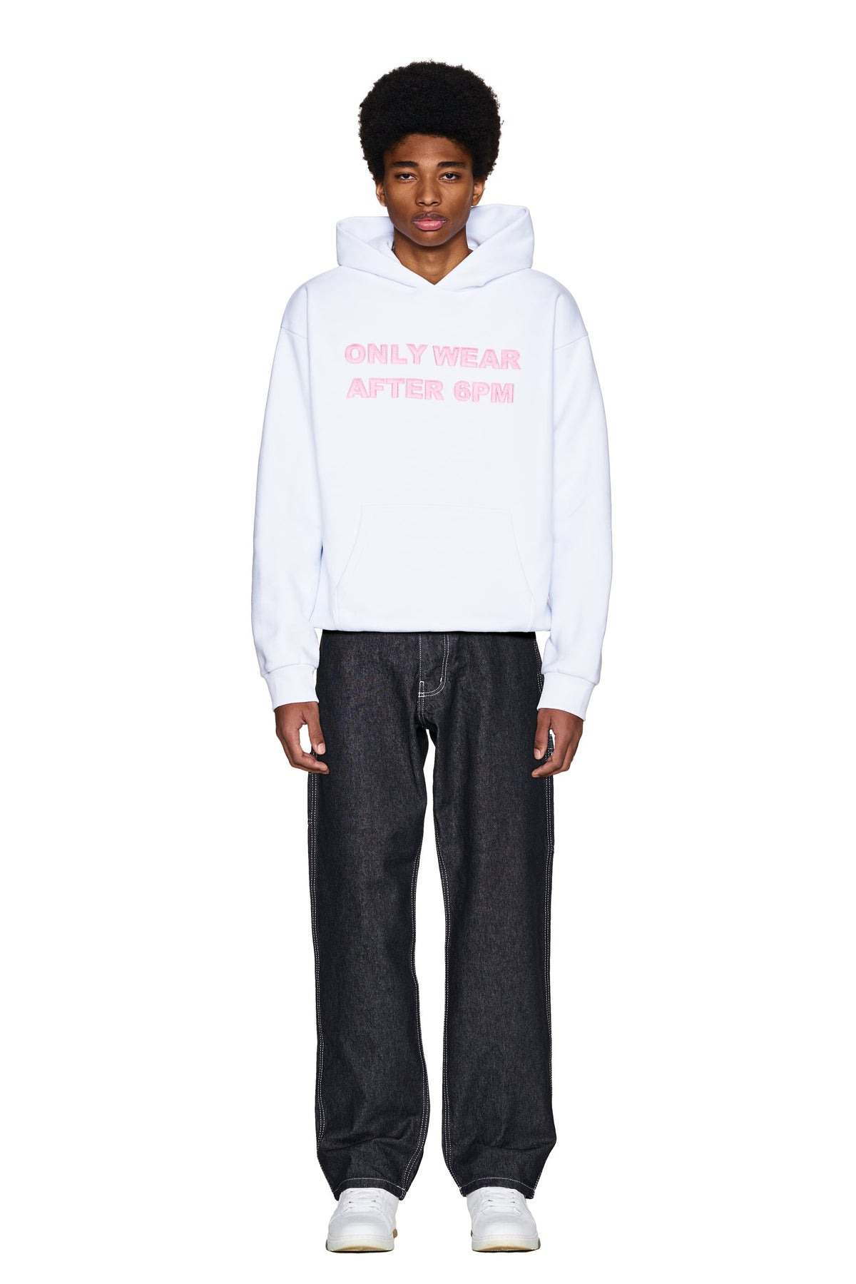 ONLY WEAR AFTER 6PM HOODIE 2.0 WHITE